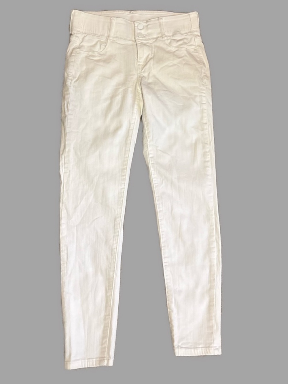Apt. 9 Women’s Size 6 White Skinny Tummy Control Stretch Denim Jeans